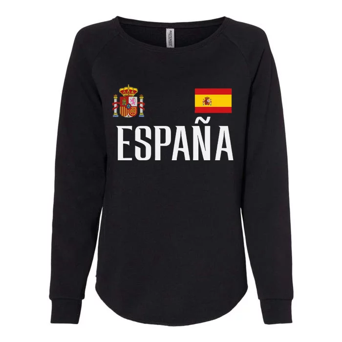 Spain Flag Espana Football Soccer Fan Womens California Wash Sweatshirt