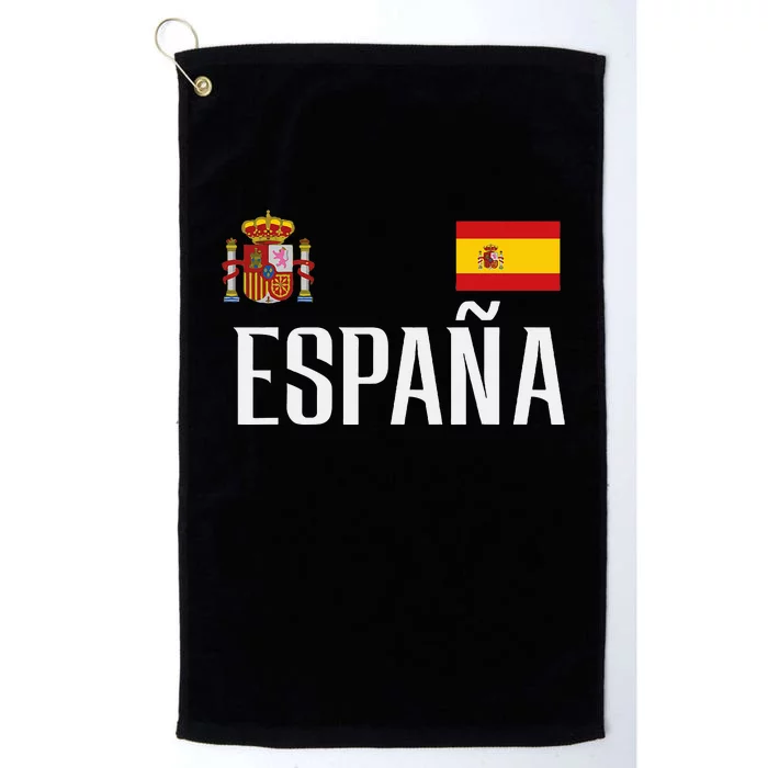 Spain Flag Espana Football Soccer Fan Platinum Collection Golf Towel