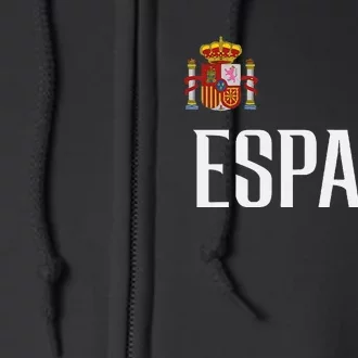 Spain Flag Espana Football Soccer Fan Full Zip Hoodie