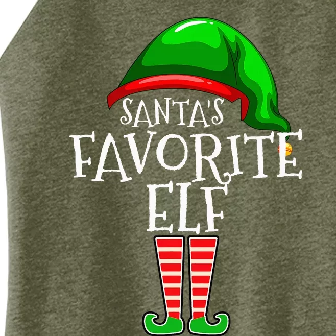 SantaS Favorite Elf Group Matching Family Christmas Women’s Perfect Tri Rocker Tank