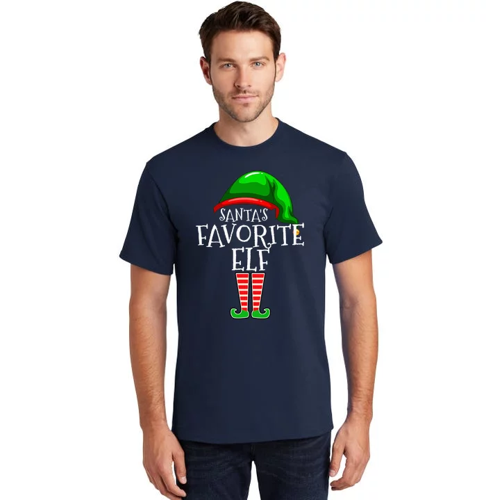 SantaS Favorite Elf Group Matching Family Christmas Tall T-Shirt