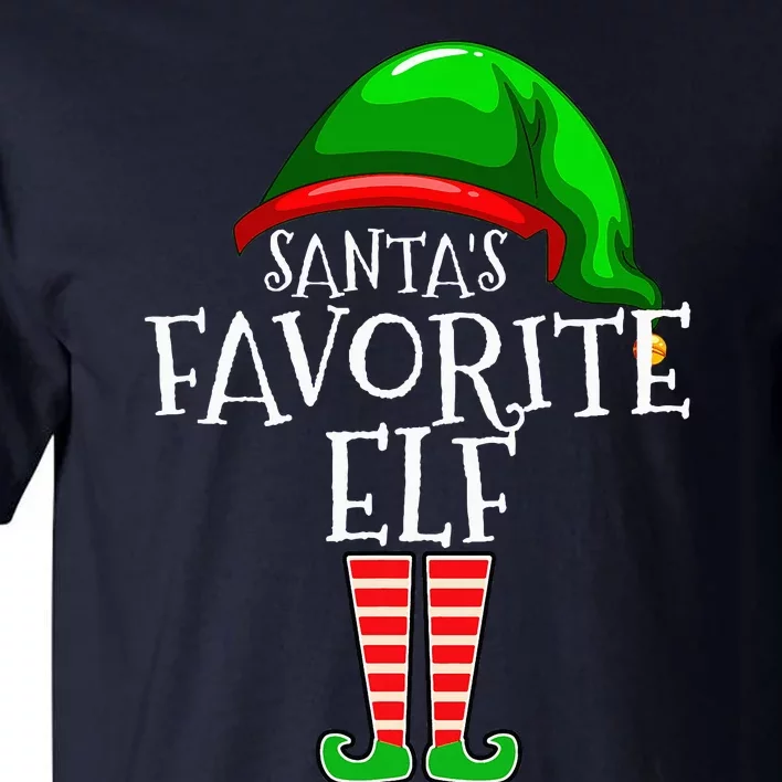 SantaS Favorite Elf Group Matching Family Christmas Tall T-Shirt