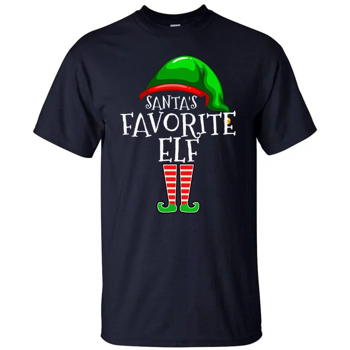 SantaS Favorite Elf Group Matching Family Christmas Tall T-Shirt