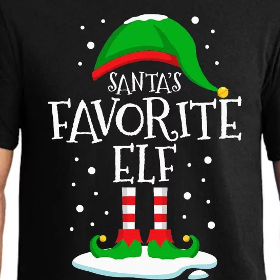 SantaS Favorite Elf Christmas Family Matching Xmas Funny Pajama Set