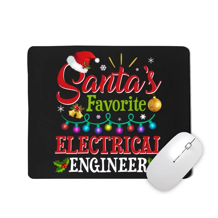 Santas Favorite Electrical Engineer Christmas Lights Mousepad