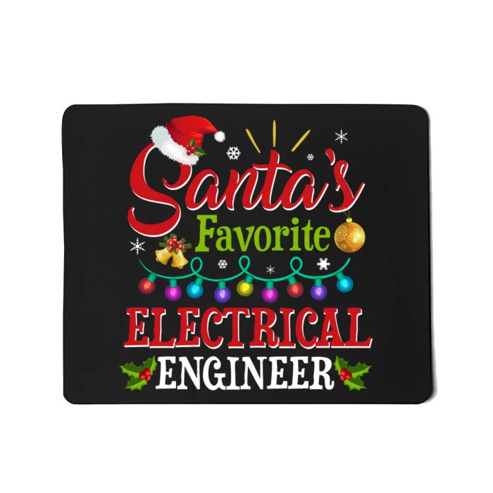 Santas Favorite Electrical Engineer Christmas Lights Mousepad