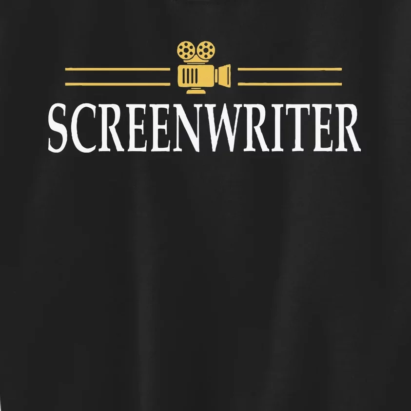 Screenwriter Filmcrew Filmmaker Kids Sweatshirt