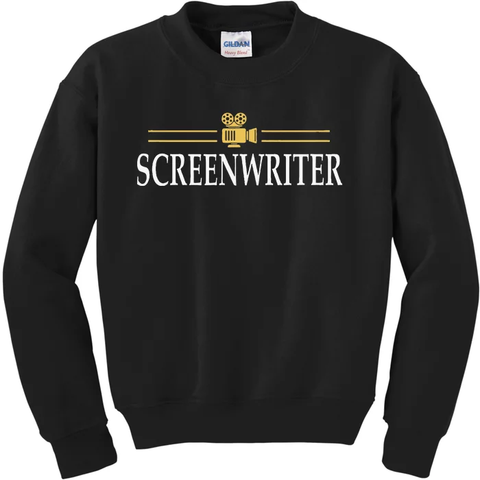 Screenwriter Filmcrew Filmmaker Kids Sweatshirt