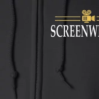 Screenwriter Filmcrew Filmmaker Full Zip Hoodie