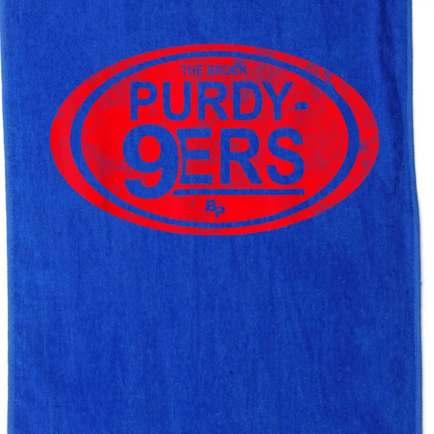 San Francisco Funny Brock 13 Purdy 9ers Irrelevant Platinum Collection Golf Towel