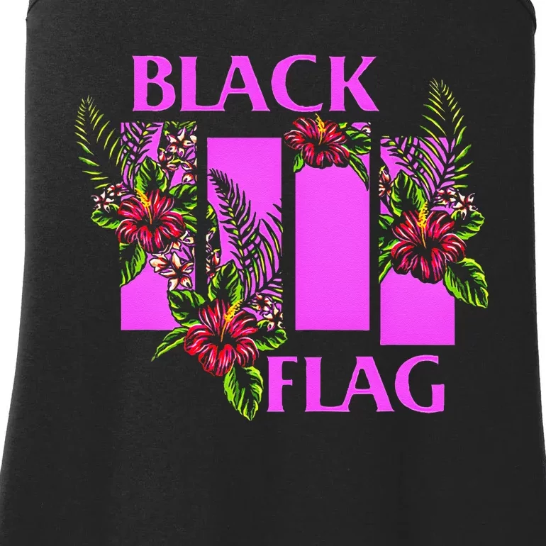 Summer Flowers Flag Ladies Essential Tank