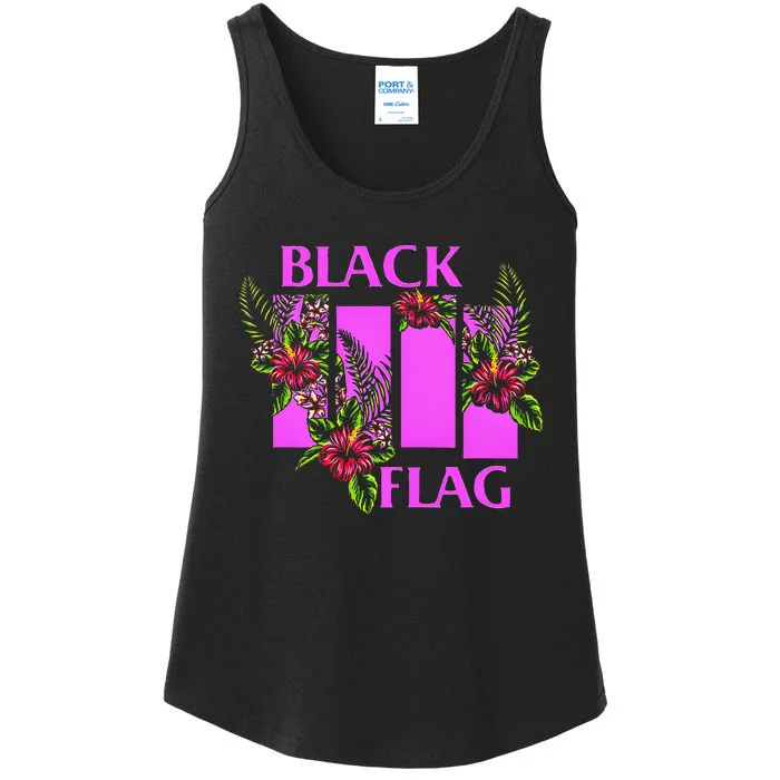 Summer Flowers Flag Ladies Essential Tank