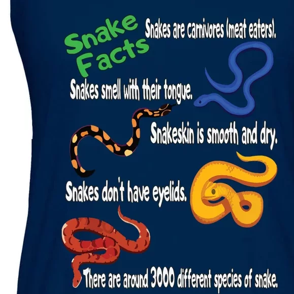 Snake Facts Funny Boy Girl Snake Lover Ladies Essential Flowy Tank