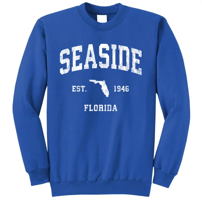 Seaside Florida Fl Vintage Athletic Tall Sweatshirt