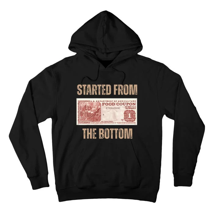 Started From Food Stamp Amounts In Each State The Bottom Tall Hoodie