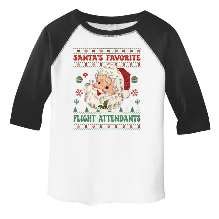 SantaS Favorite Flight Attendants Funny Santa Claus Funny Gift Cute Gift Toddler Fine Jersey T-Shirt