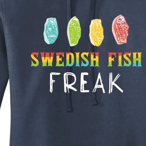 Swedish Fish Freak In The Wild Funny Idea Funny Gift Women's Pullover Hoodie