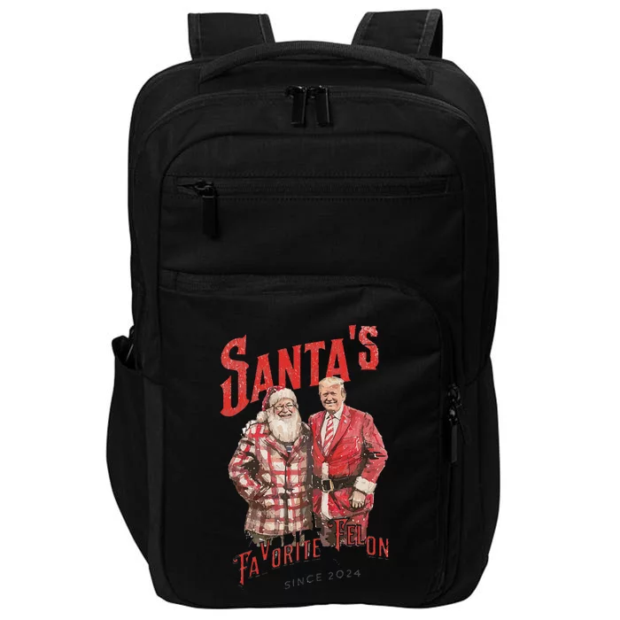 Santa’S Favorite Felon Trump 2024 Funny Maga Impact Tech Backpack