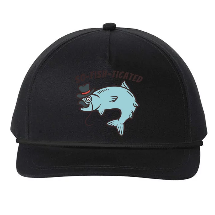 Suffocated Funny Fish Snapback Five-Panel Rope Hat