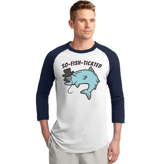 Suffocated Funny Fish Baseball Sleeve Shirt