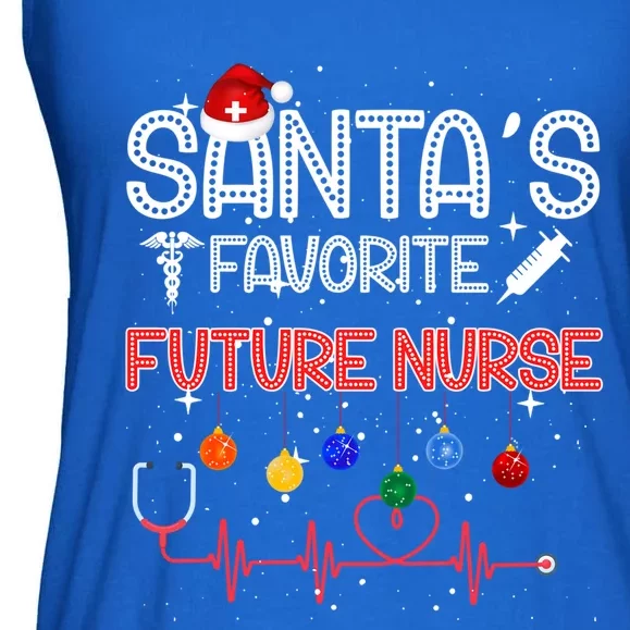 Santas Favorite Future Nurse Christmas Nursing Cool Gift Ladies Essential Flowy Tank