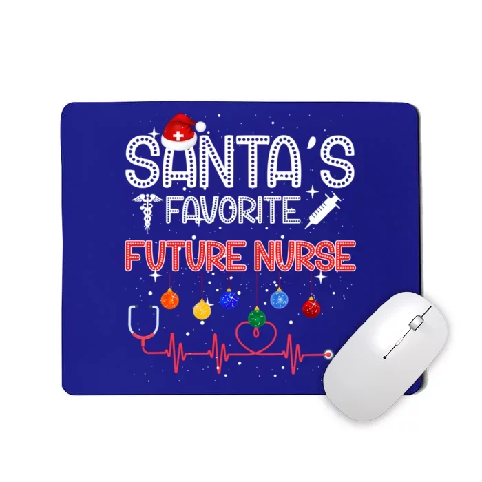 Santas Favorite Future Nurse Christmas Nursing Cool Gift Mousepad