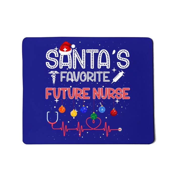 Santas Favorite Future Nurse Christmas Nursing Cool Gift Mousepad