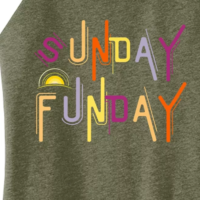 Sunday Funday - Funny Drinking Women’s Perfect Tri Rocker Tank