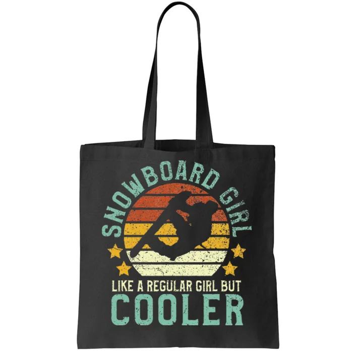 Snowboard  Funny Female Snowboarding & Snowboarder Tote Bag