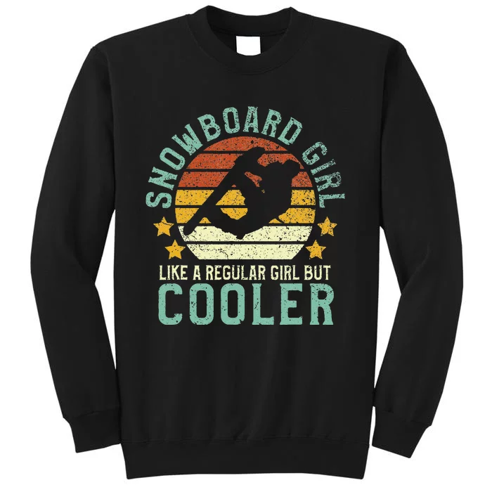 Snowboard  Funny Female Snowboarding & Snowboarder Tall Sweatshirt