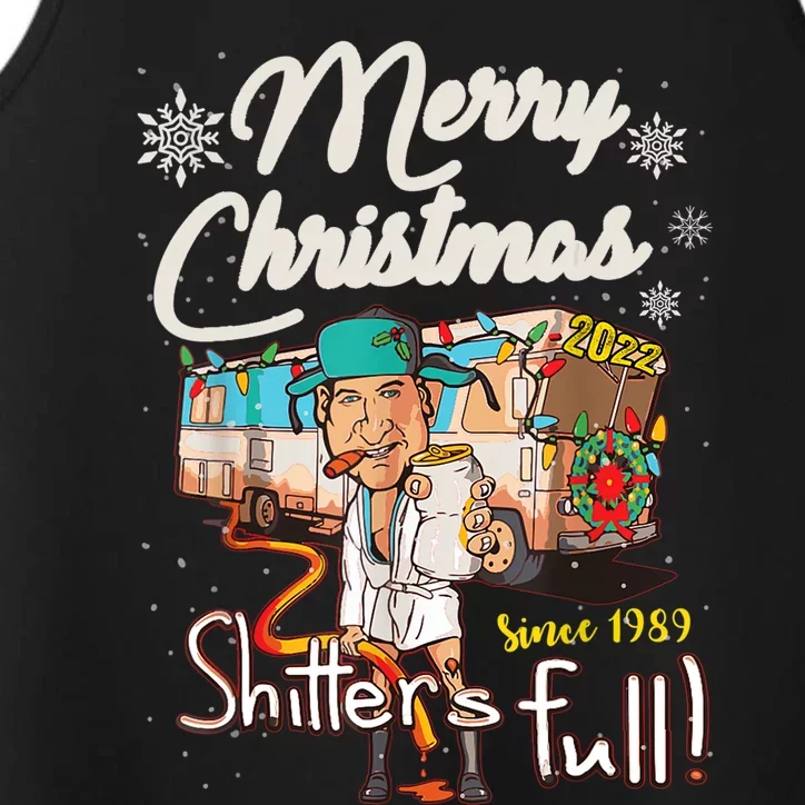 Shitters Full Funny Camper RV Camping TShirt Performance Tank