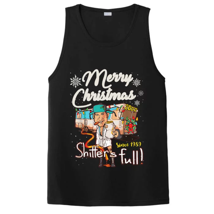 Shitters Full Funny Camper RV Camping TShirt Performance Tank