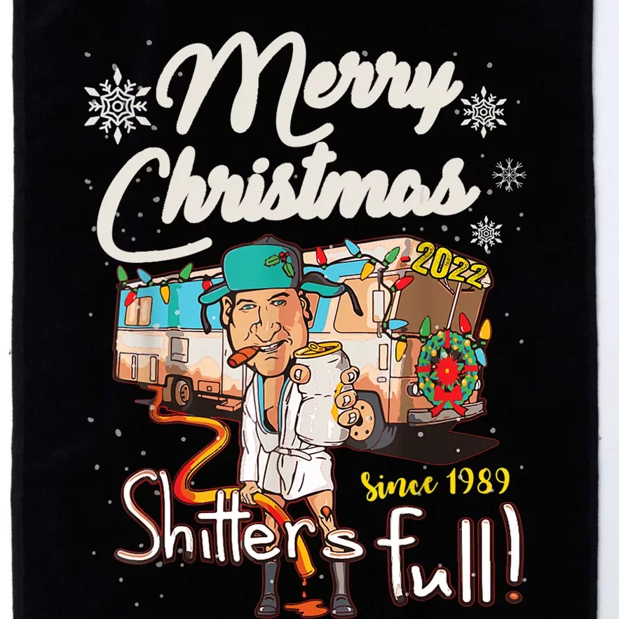 Shitters Full Funny Camper RV Camping TShirt Platinum Collection Golf Towel