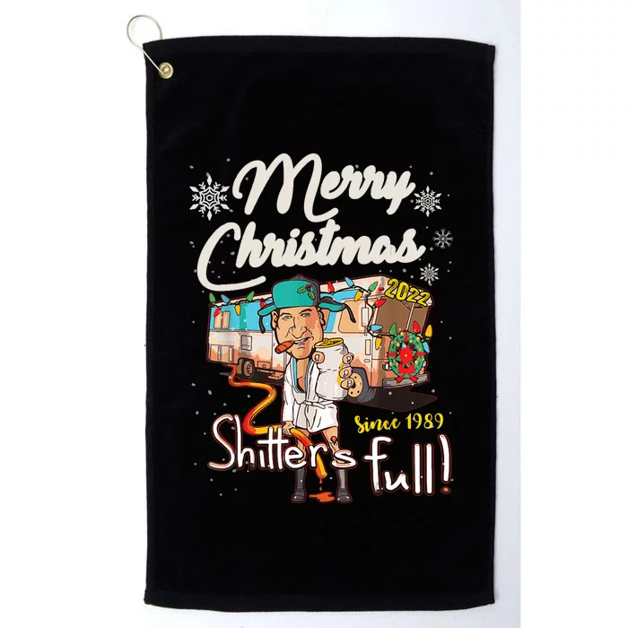 Shitters Full Funny Camper RV Camping TShirt Platinum Collection Golf Towel