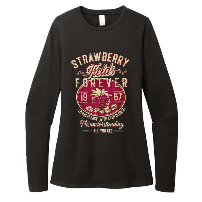 Strawberry Fields Forever Strawberry Fields Womens CVC Long Sleeve Shirt