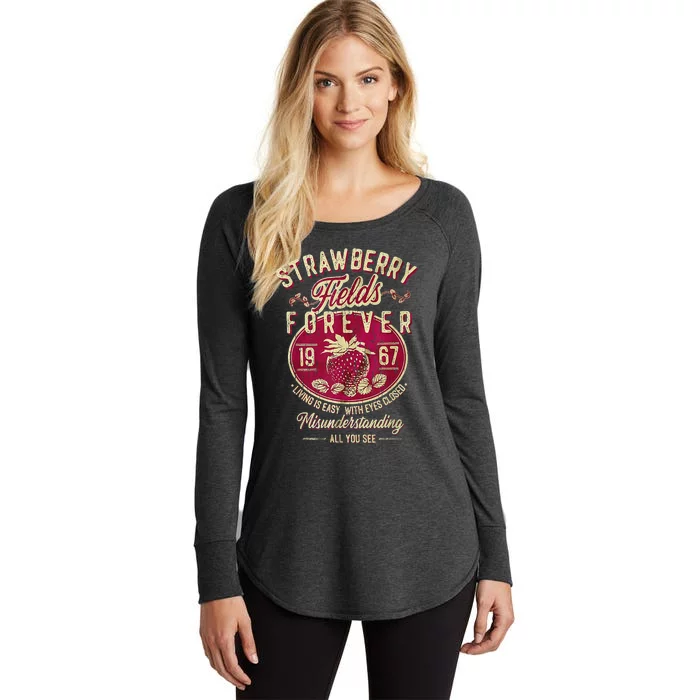 Strawberry Fields Forever Strawberry Fields Women's Perfect Tri Tunic Long Sleeve Shirt