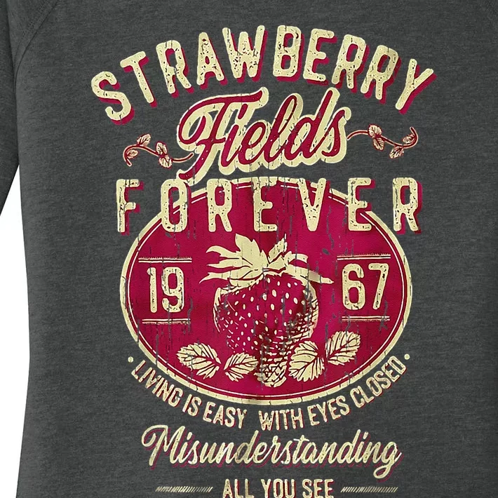 Strawberry Fields Forever Strawberry Fields Women's Perfect Tri Tunic Long Sleeve Shirt