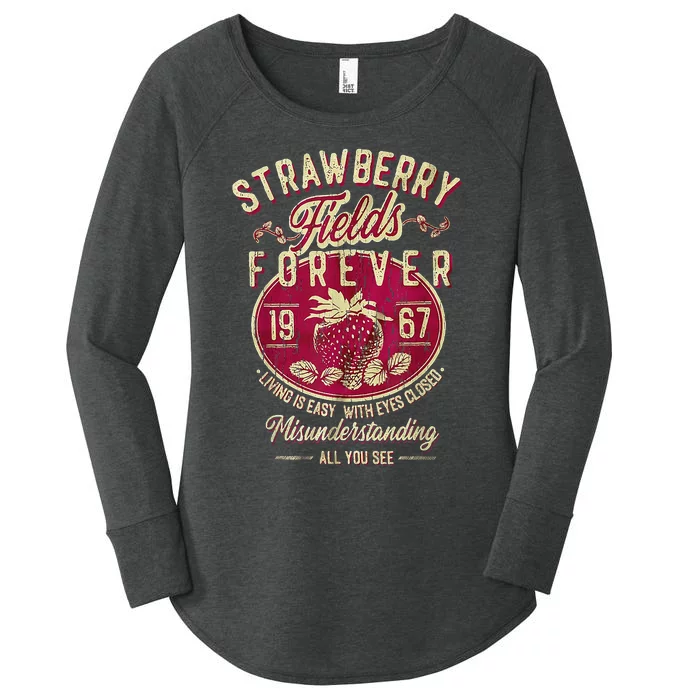 Strawberry Fields Forever Strawberry Fields Women's Perfect Tri Tunic Long Sleeve Shirt