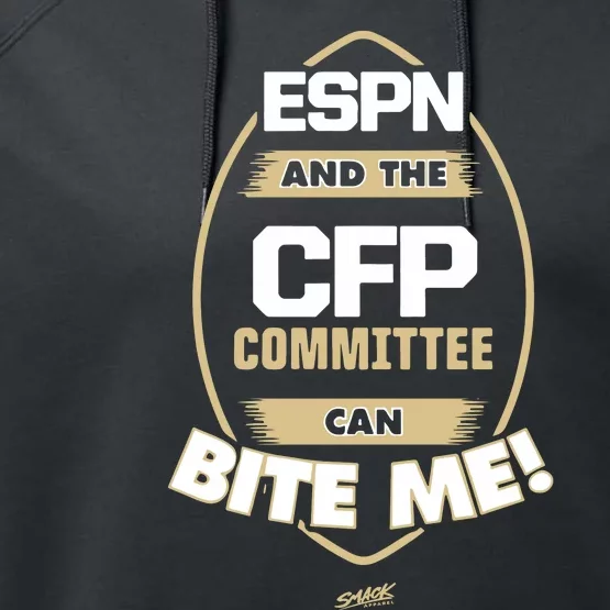 Smack Florida Football Espn And The Cfp Committee Can Bite Me Performance Fleece Hoodie