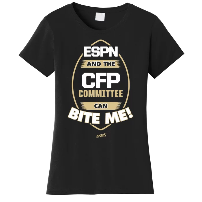 Smack Florida Football Espn And The Cfp Committee Can Bite Me Women's T-Shirt