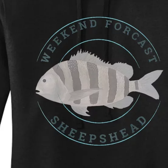 Sheepshead Fishing Fisherman Design Women's Pullover Hoodie