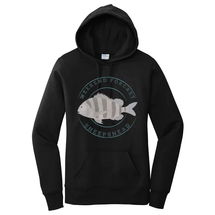 Sheepshead Fishing Fisherman Design Women's Pullover Hoodie