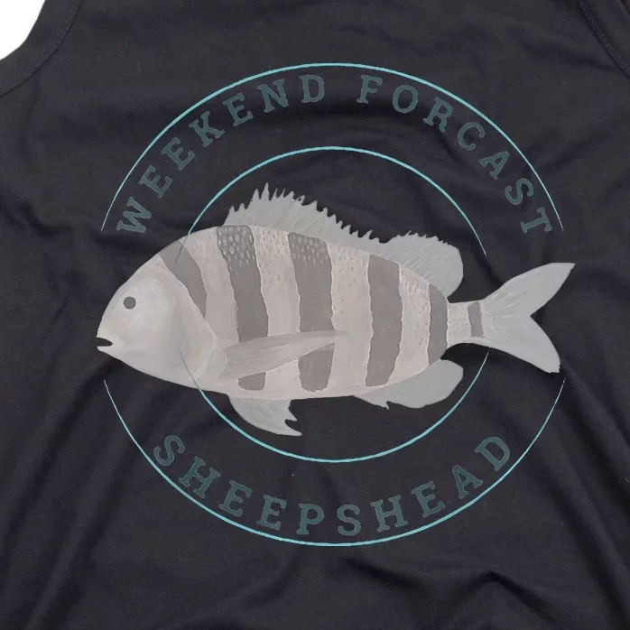 Sheepshead Fishing Fisherman Design Tank Top