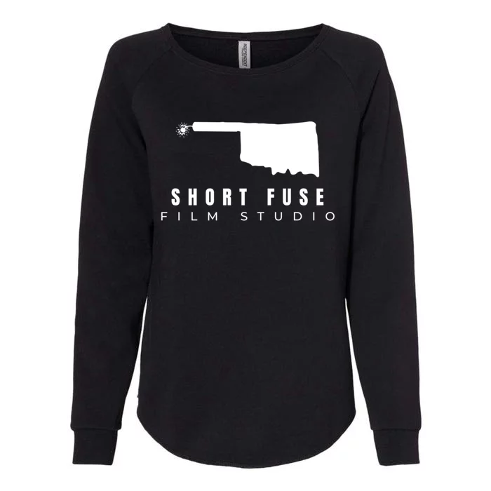 Short Fuse Film Studio Funny Gift Womens California Wash Sweatshirt