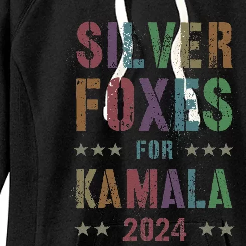 Silver Foxes For Kamala 2024 47th When We Fight Win Women's Fleece Hoodie