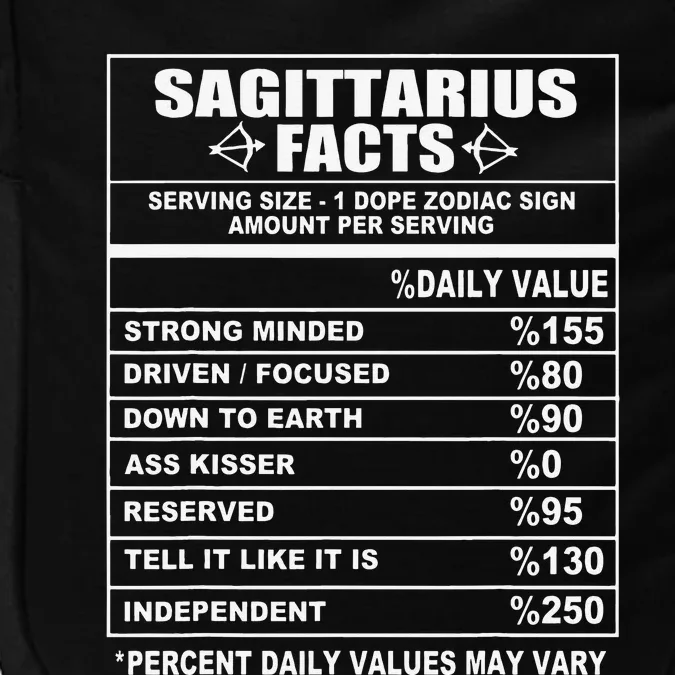 Sagittarius Facts Funny Sagittarius Impact Tech Backpack