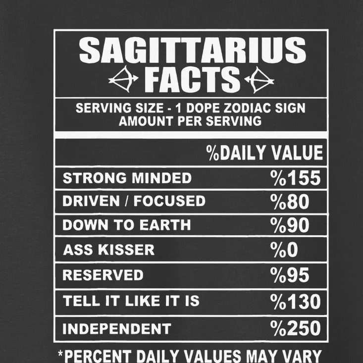 Sagittarius Facts Funny Sagittarius Toddler T-Shirt