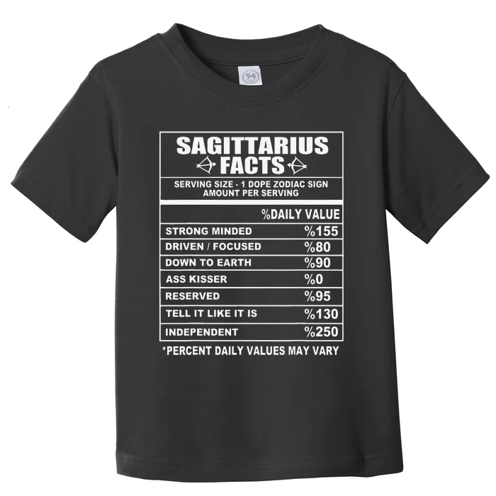 Sagittarius Facts Funny Sagittarius Toddler T-Shirt