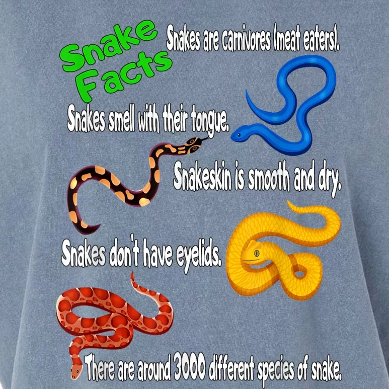 Snake Facts & Funny Boy Girl Toddlers Snake Lover Garment-Dyed Women's Muscle Tee