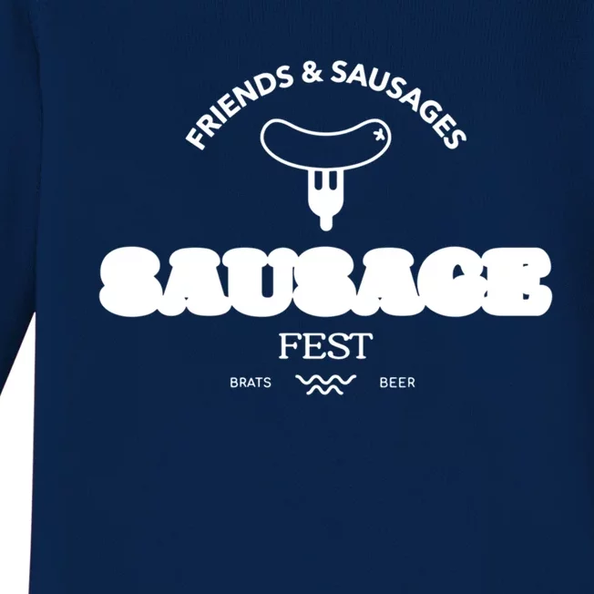 Sausage Fest Funny Gift Sausage Gift Baby Long Sleeve Bodysuit